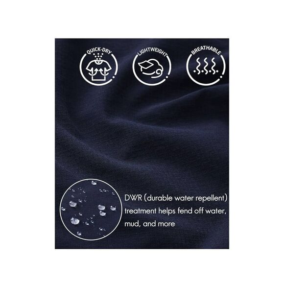 NEW Men's Hiking Pants Nylon Quick Dry Lightweight Water Resistant L - Picture 4 of 8